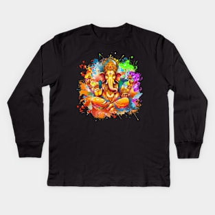 Holi Color Festival, Hindu Holi Festival, Hindu Festival Of Colors, Holi Indian Color Spring Kids Long Sleeve T-Shirt